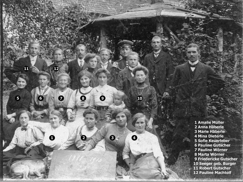 1913: Gruppenaufnahme