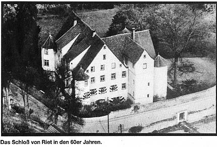 Schloss Riet in den 60-er Jahren